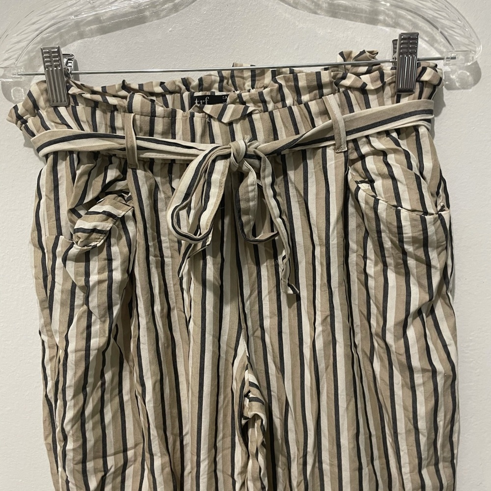 Zara tfr stripped paper bag pants - Picture 3 of 6